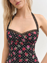 Betty Bud Mini Dress Black
