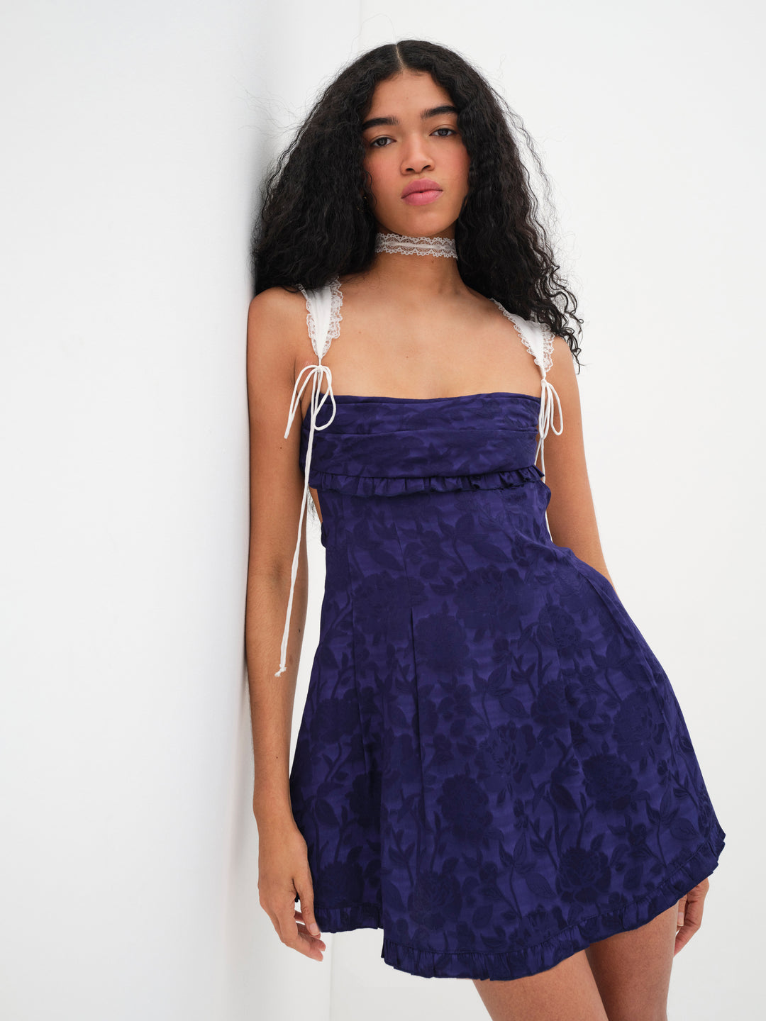 Holland Mini Dress Blue