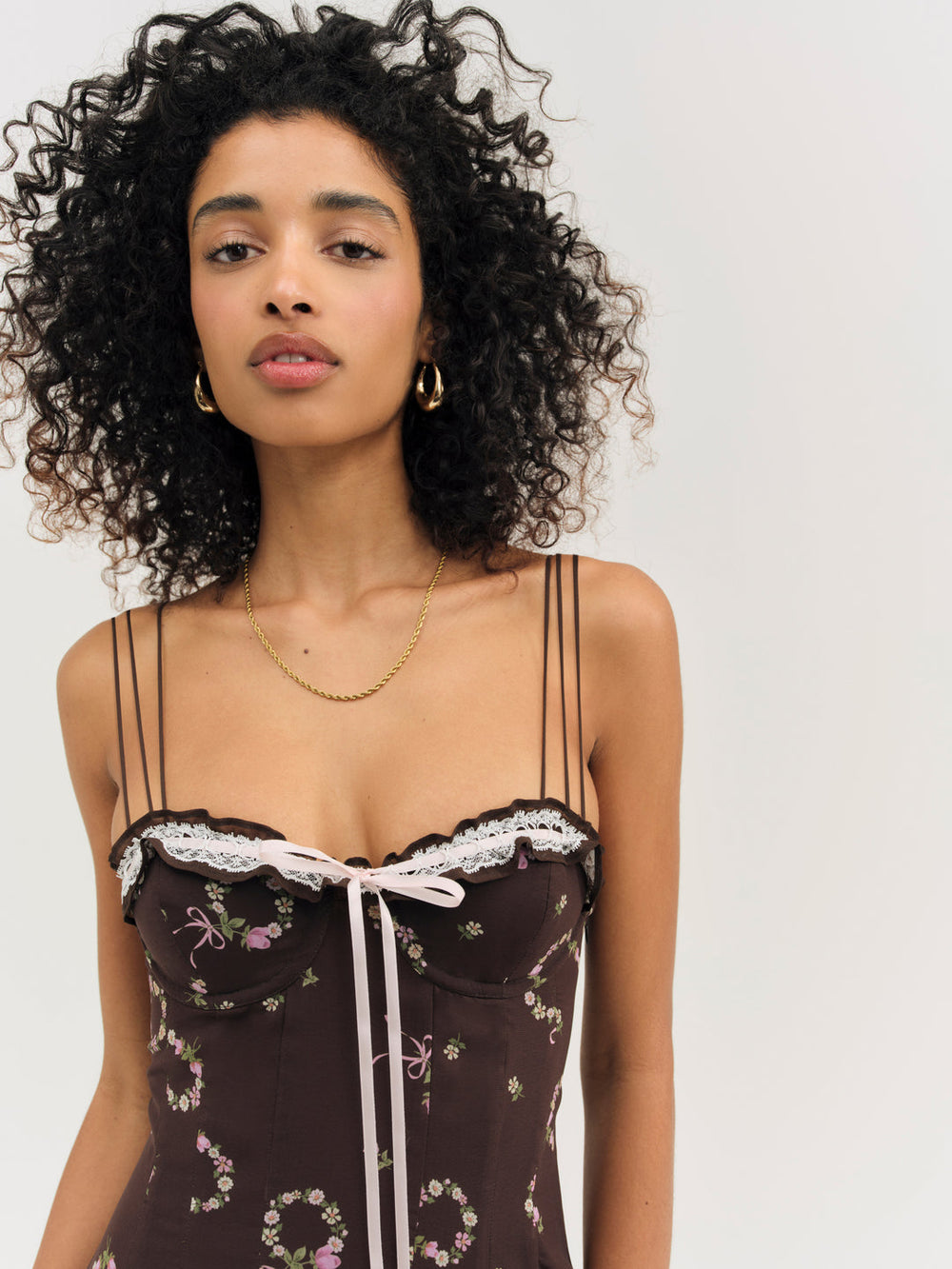 Kate Mini Dress Brown