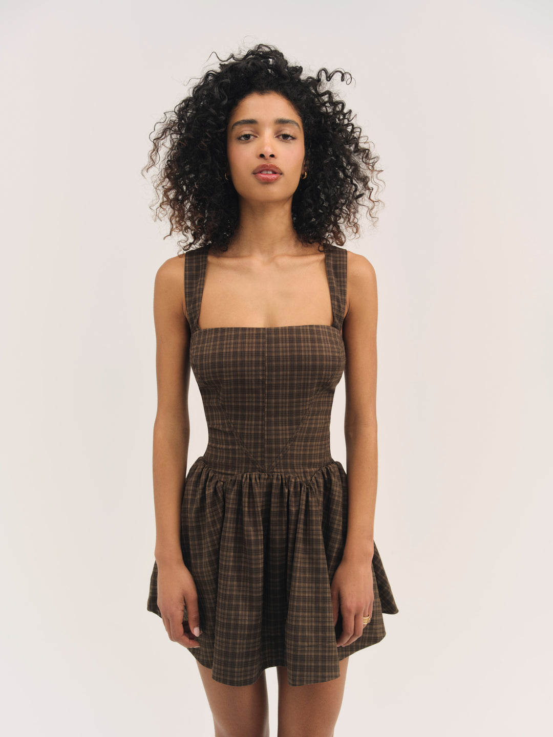 Ginny Mini Dress Brown