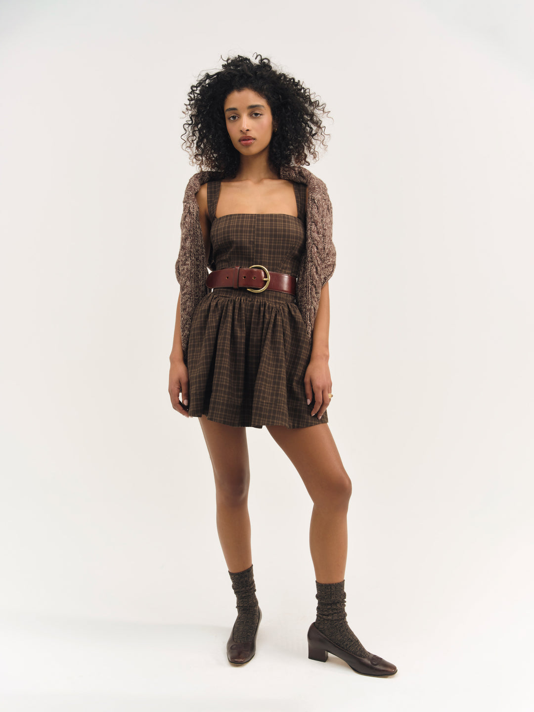 Ginny Mini Dress Brown