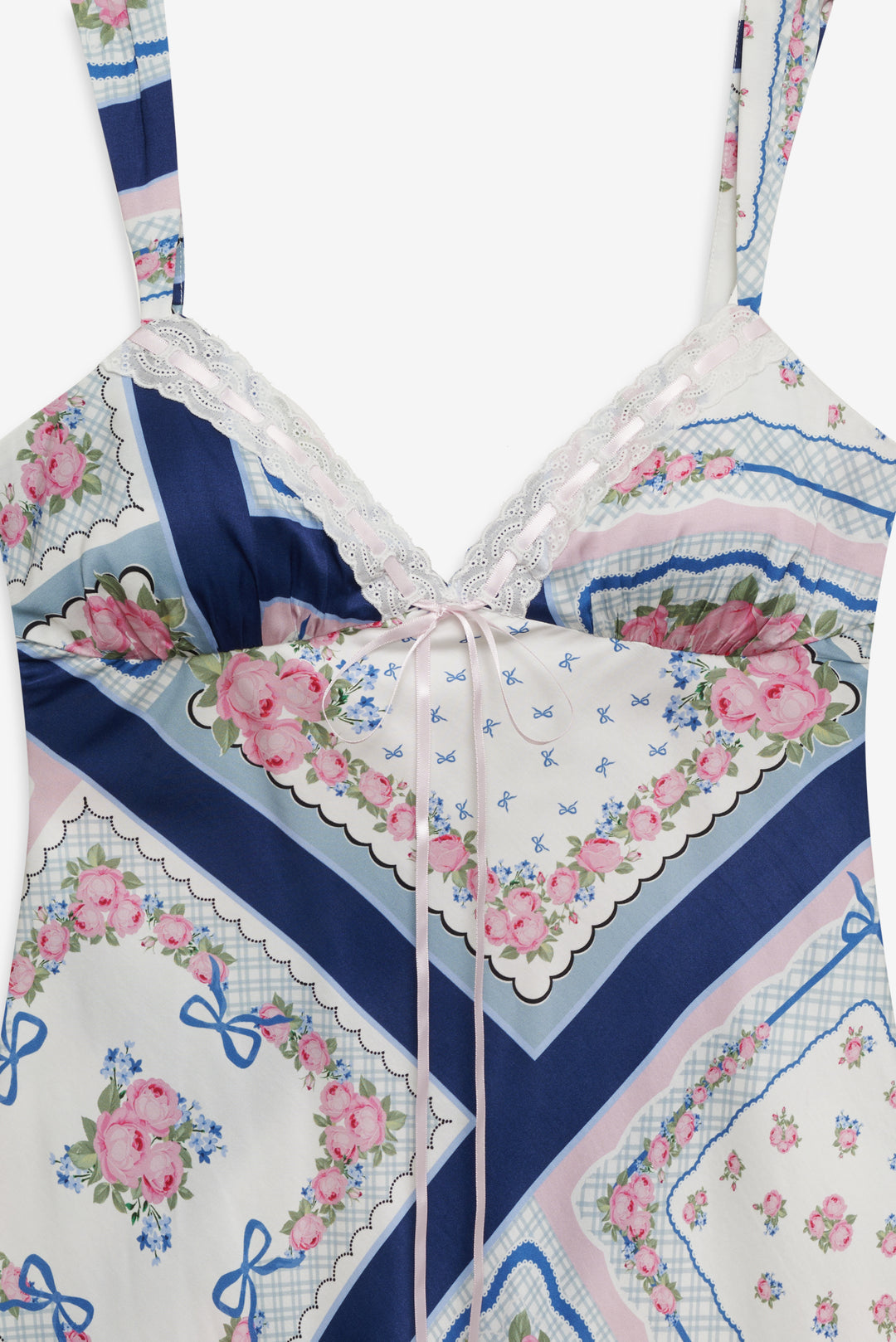 Summer Scarf Mini Dress Blue