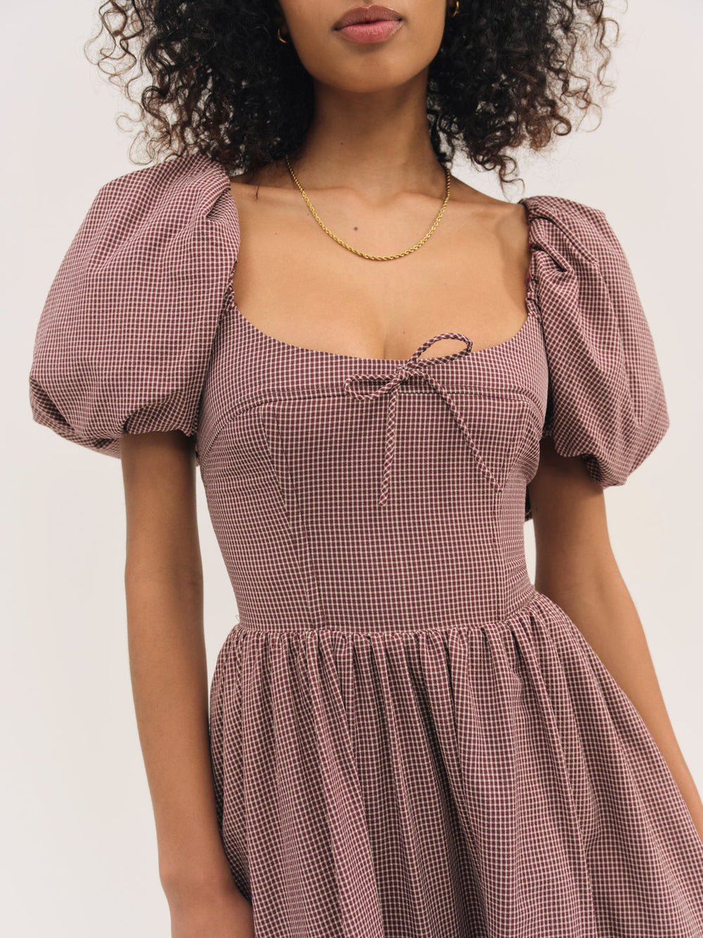 Florence Mini Dress Burgundy