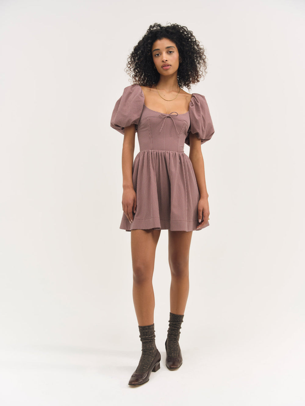 Florence Mini Dress Burgundy