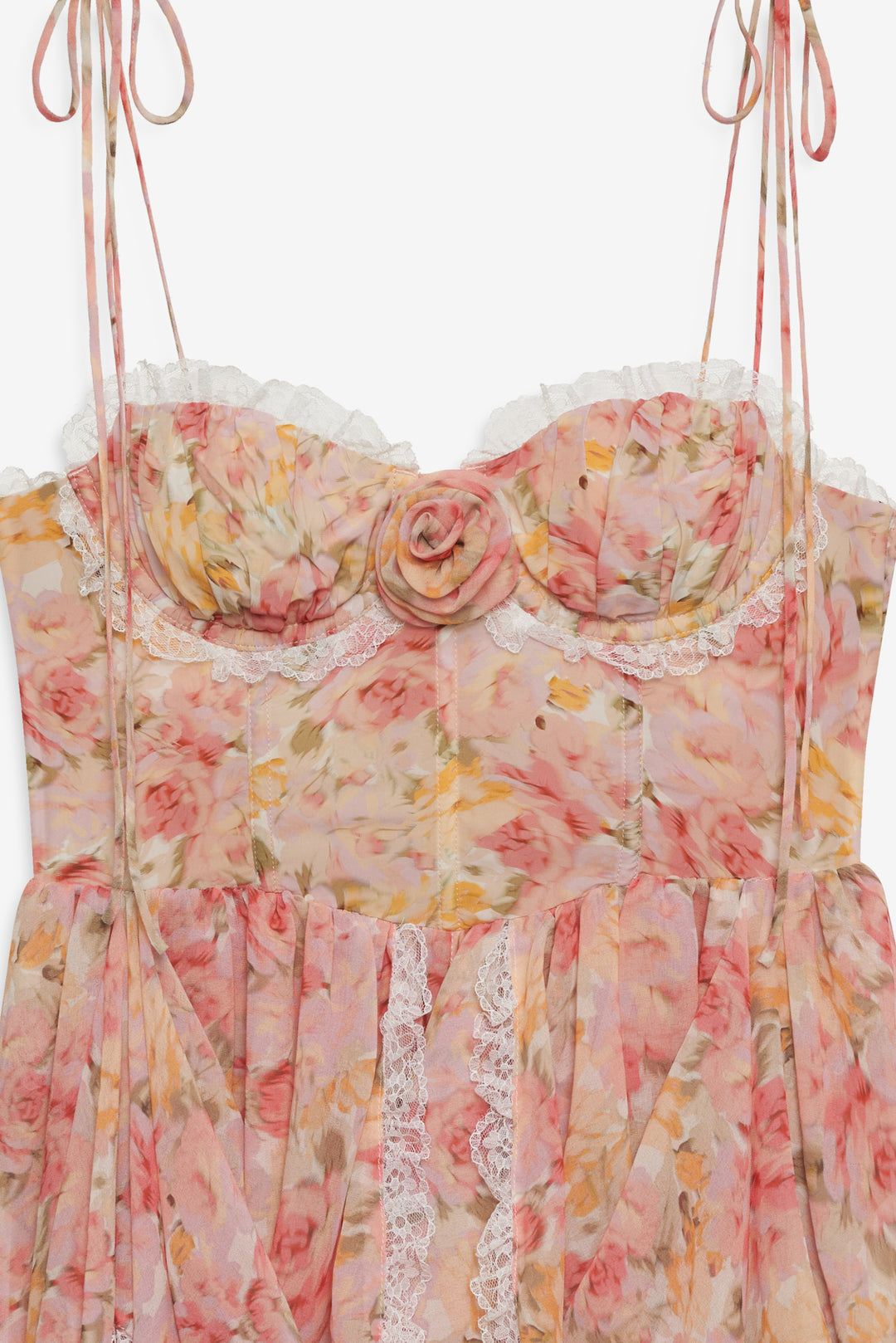 Elea Asymmetrical Mini Dress Peach