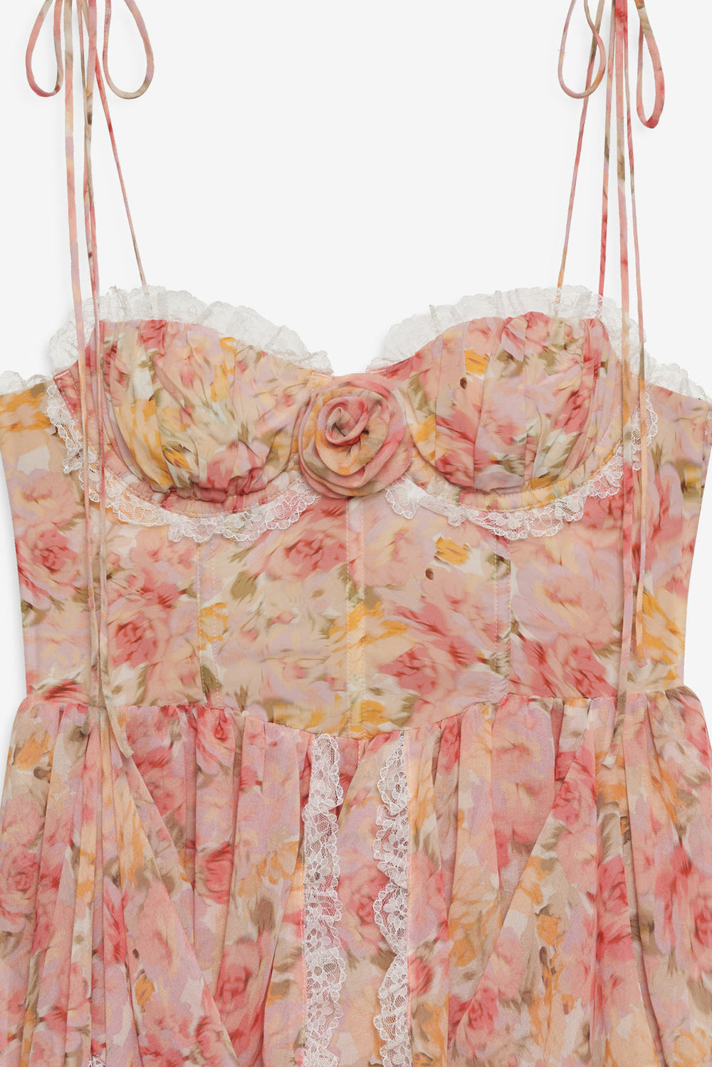 Elea Asymmetrical Mini Dress Peach