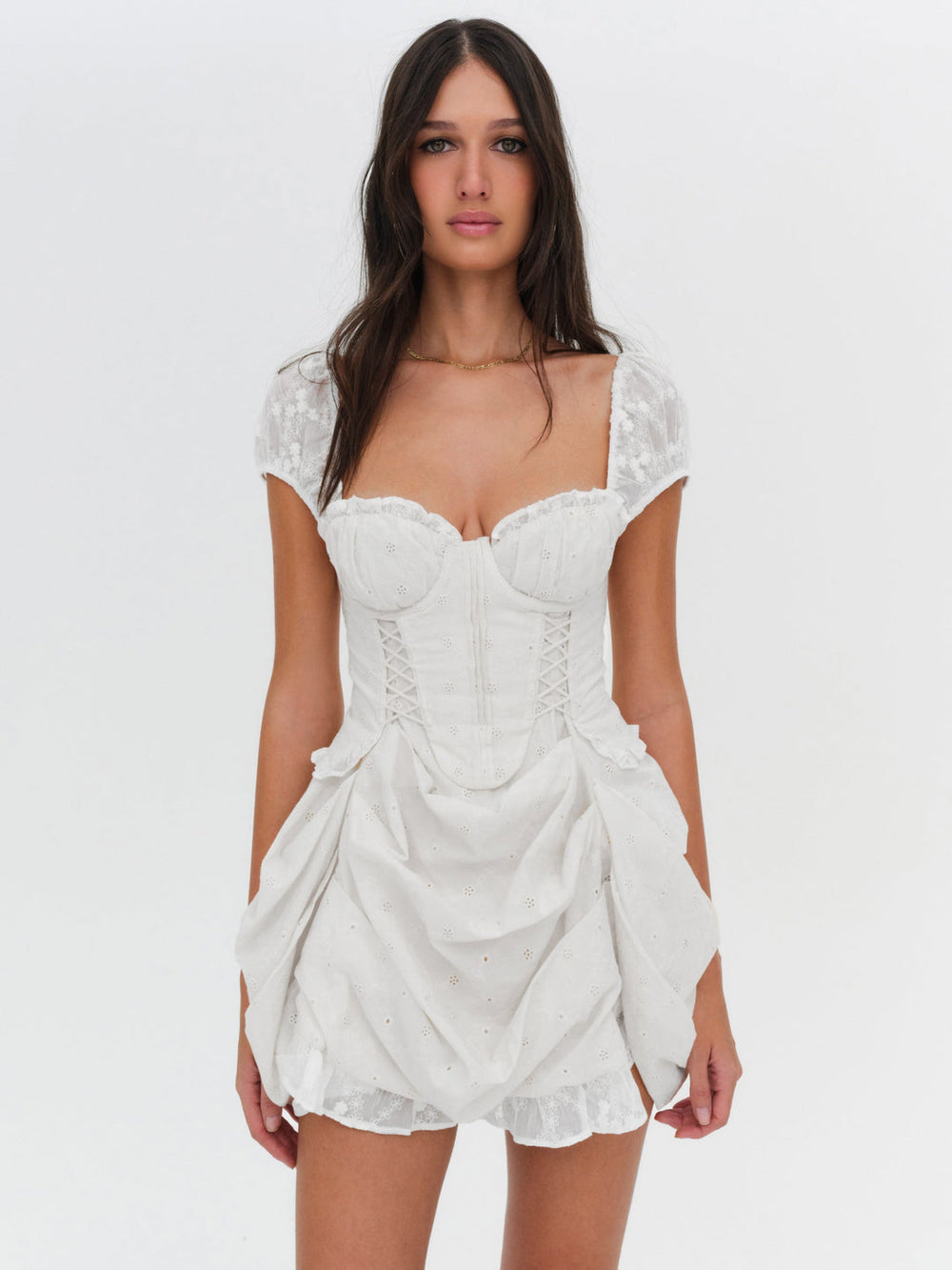 Morgan Mini Dress Bright White