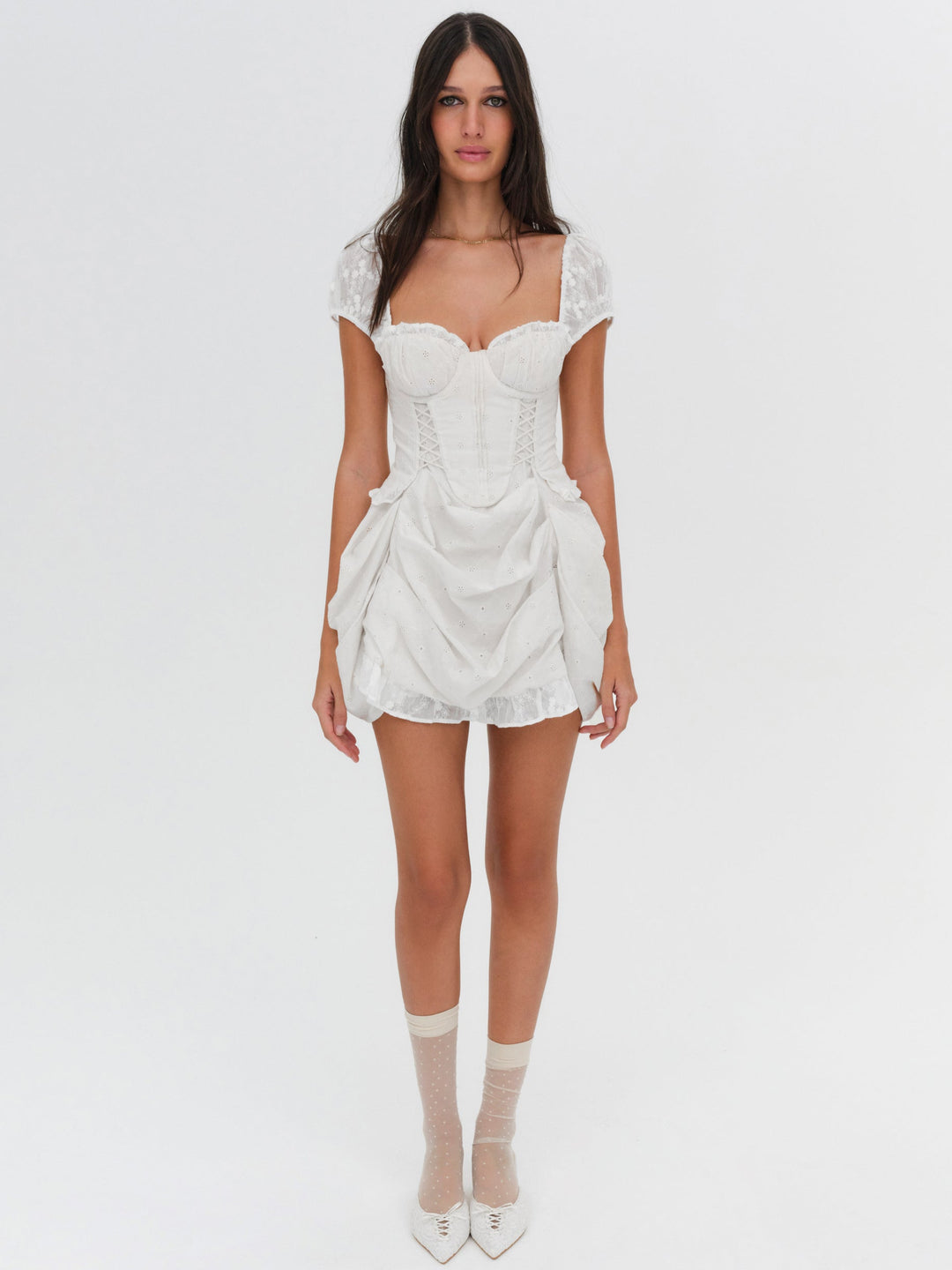 Morgan Mini Dress Bright White