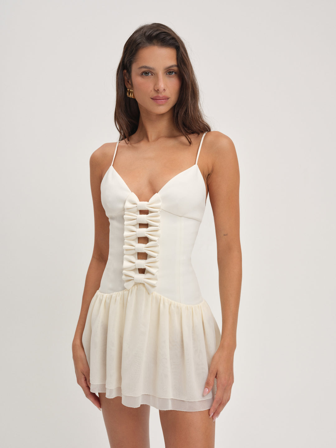Josie Micro Mini Dress Cream