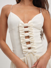 Josie Micro Mini Dress Cream