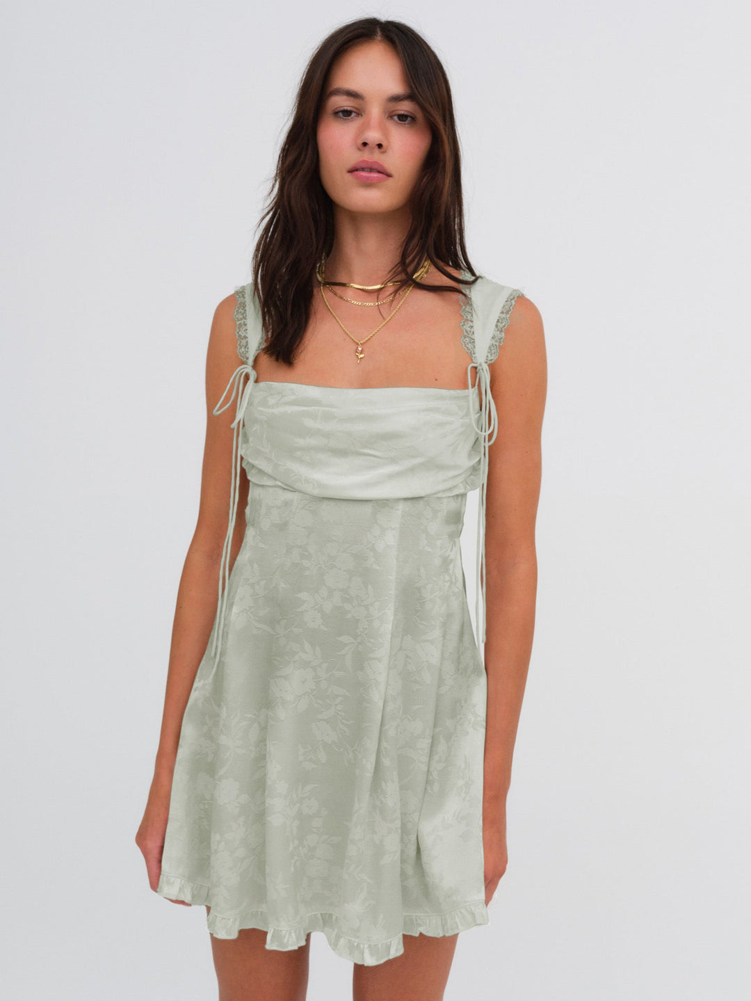 Holland Mini Dress Green