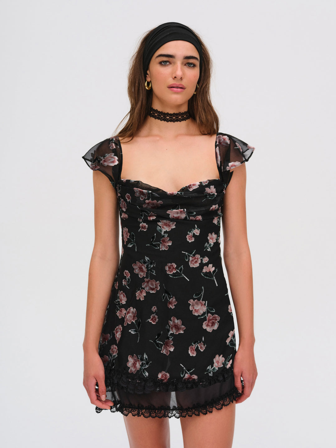 Aigrette Mini Dress Black
