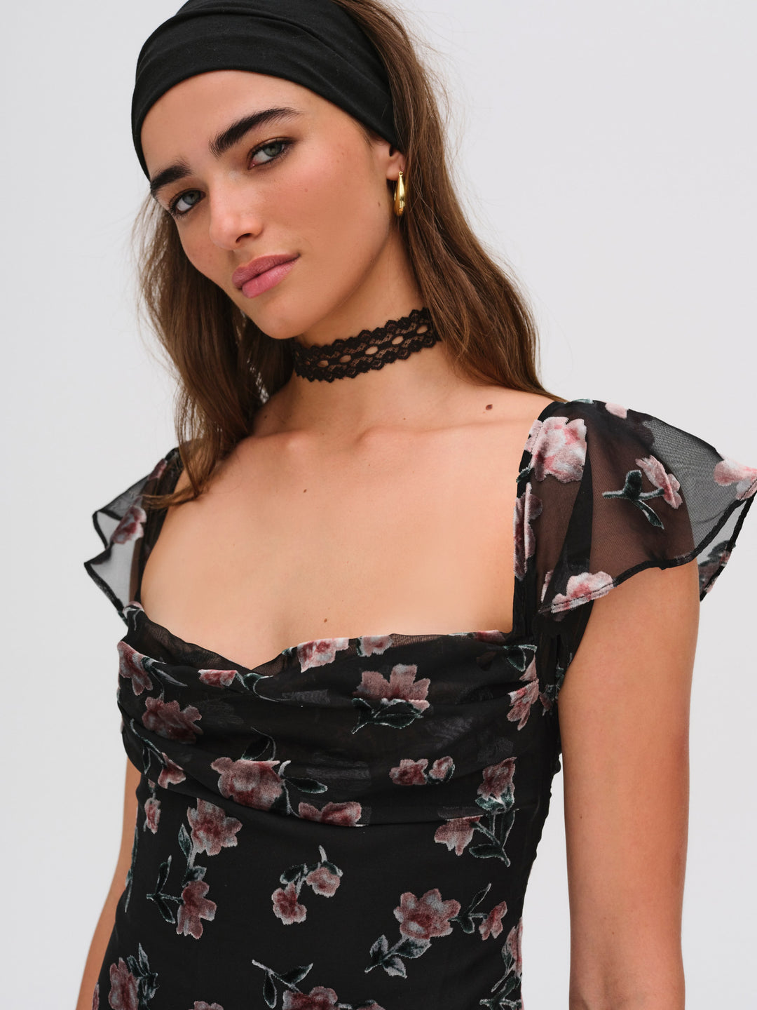 Aigrette Mini Dress Black