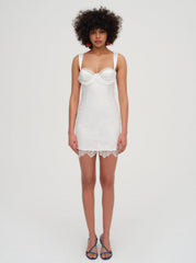 Allira Lace Mini Dress White