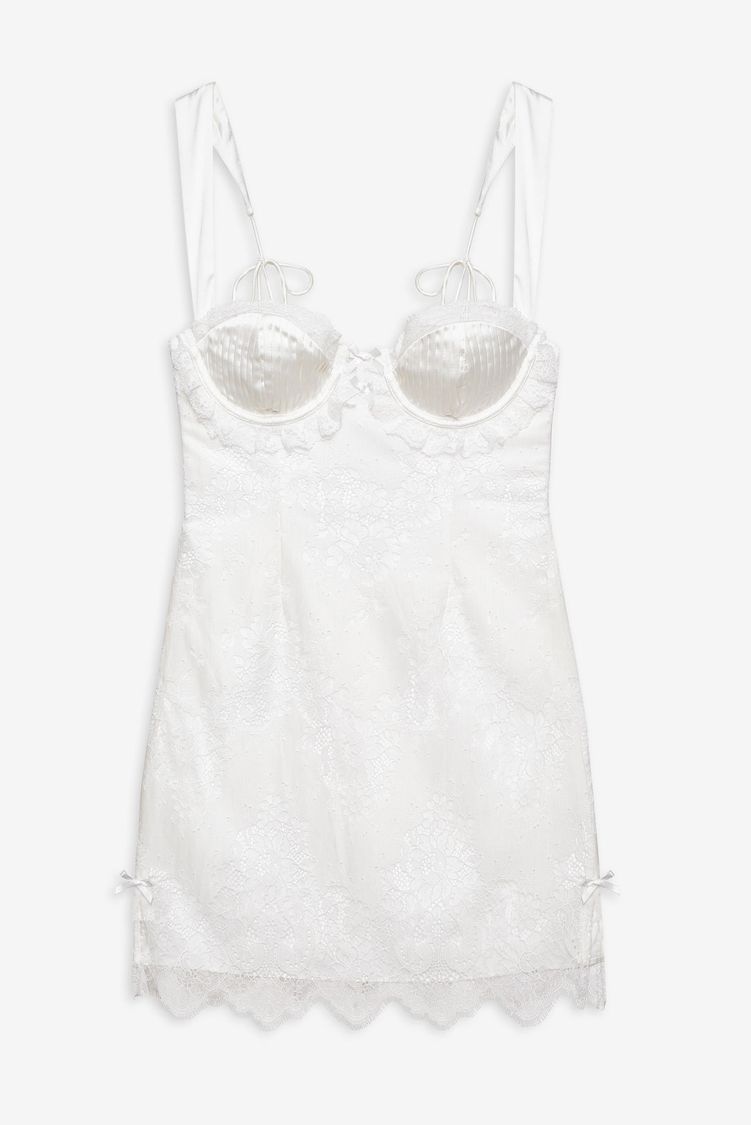 Allira Lace Mini Dress White