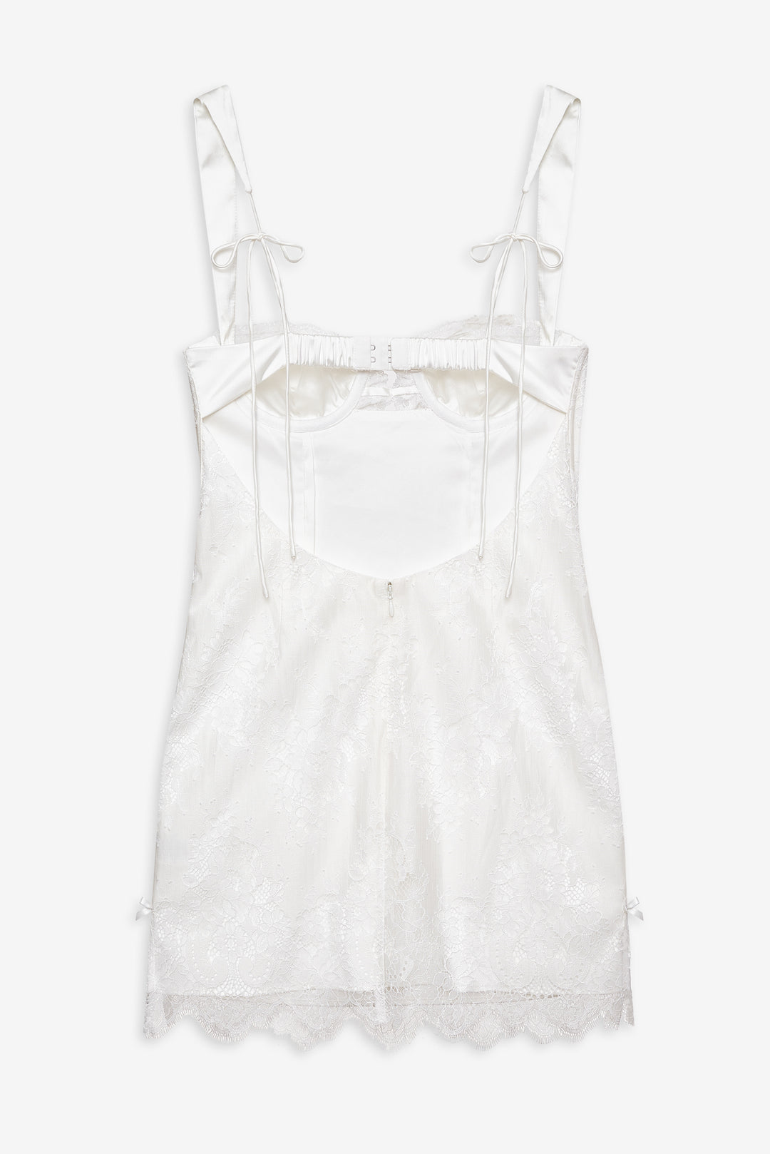 Allira Lace Mini Dress White