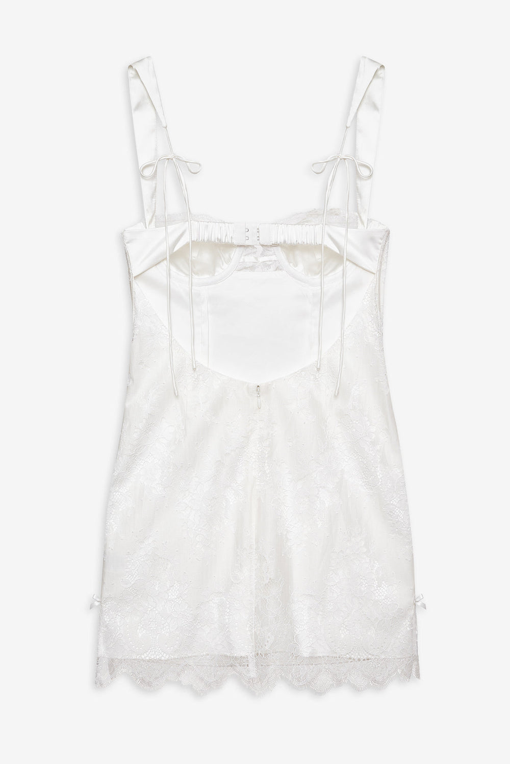 Allira Lace Mini Dress White