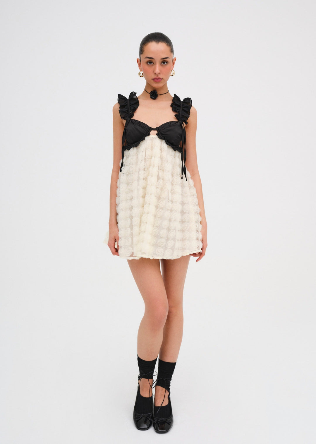 Poppy Mini Dress Ivory