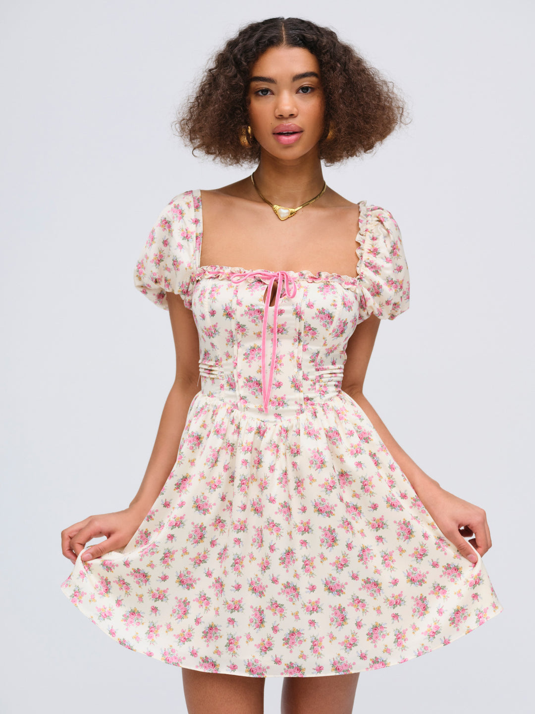 Etienne Mini Dress Pink