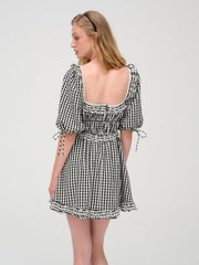 Jackson Mini Dress Black Gingham