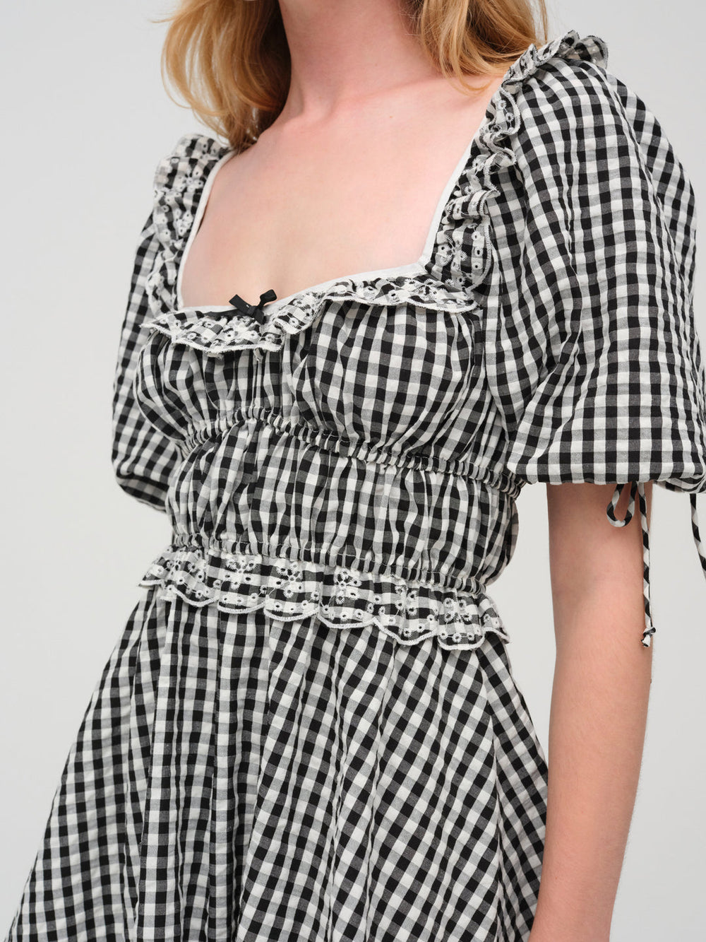 Jackson Mini Dress Black Gingham