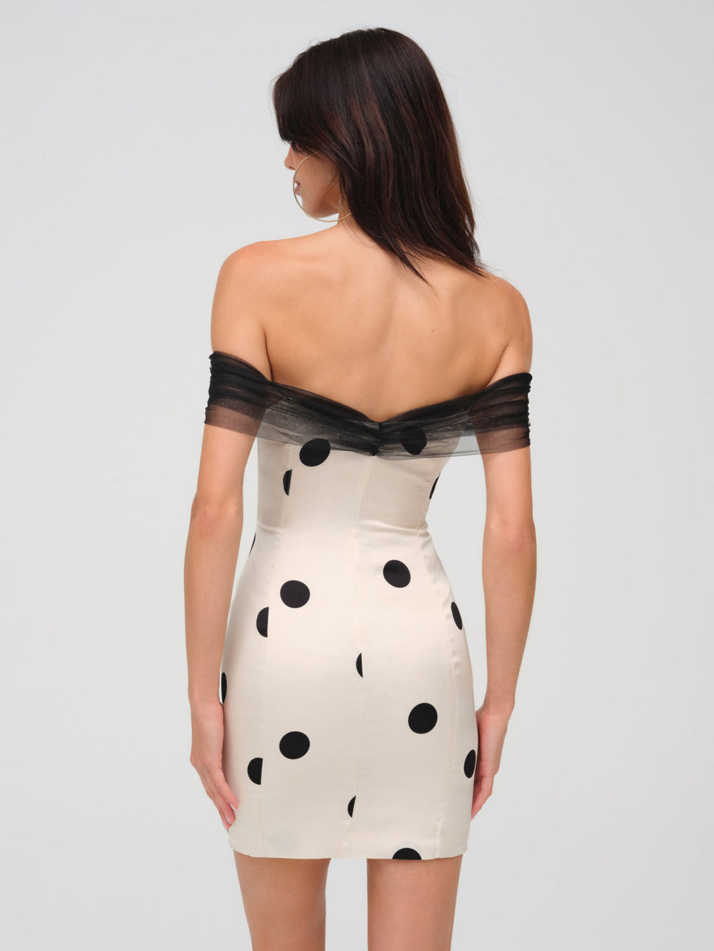 Dorothy Dot Mini Dress Cream
