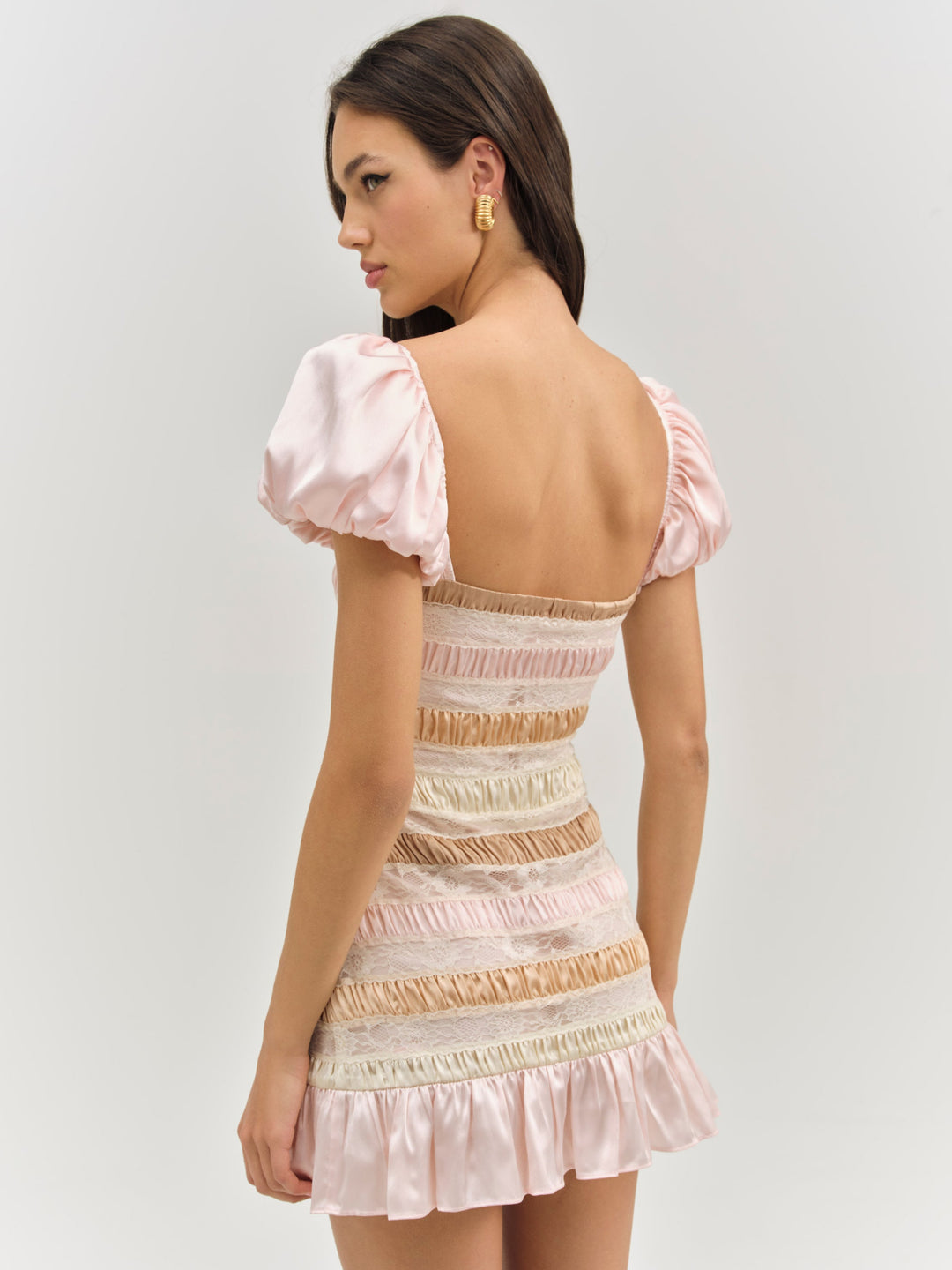 Layer Cake Mini Dress Pink