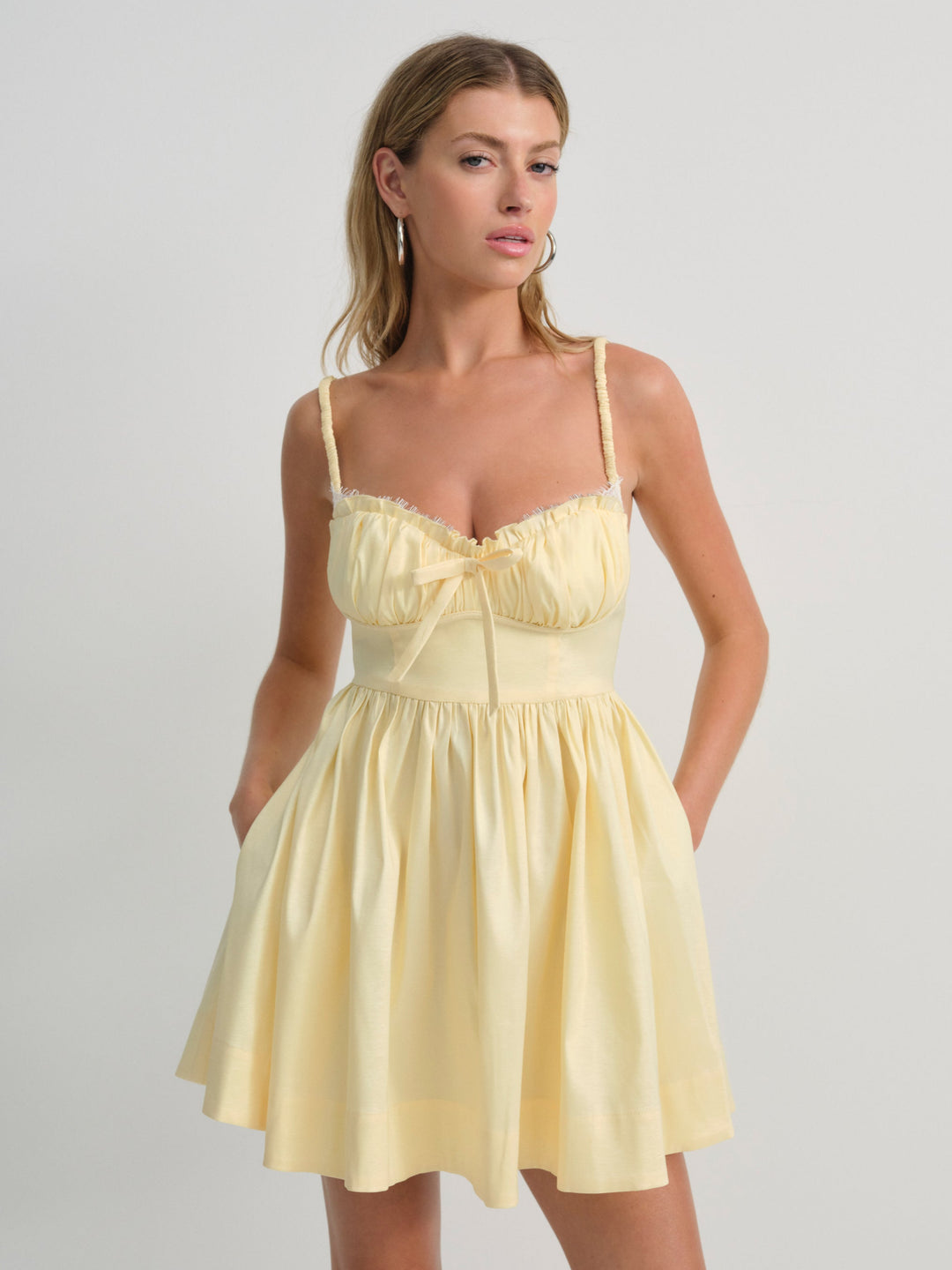 Doris Mini Dress Yellow
