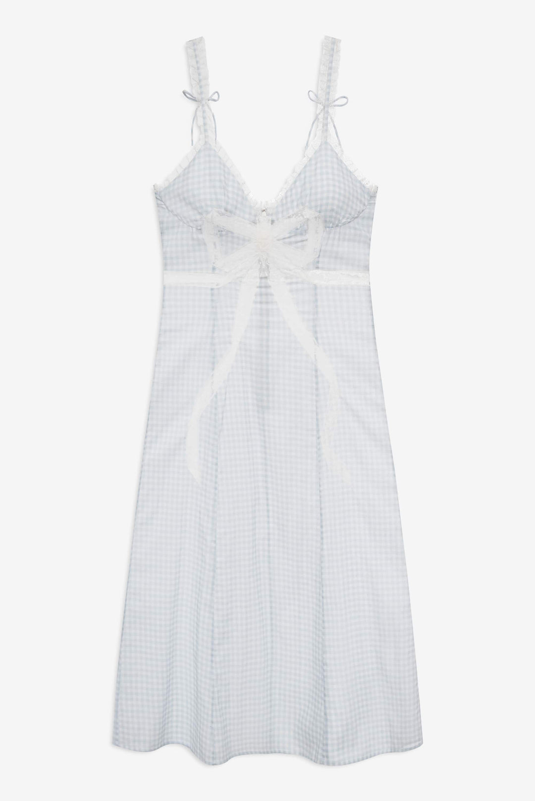 Bluebell Gingham Midi Dress Blue