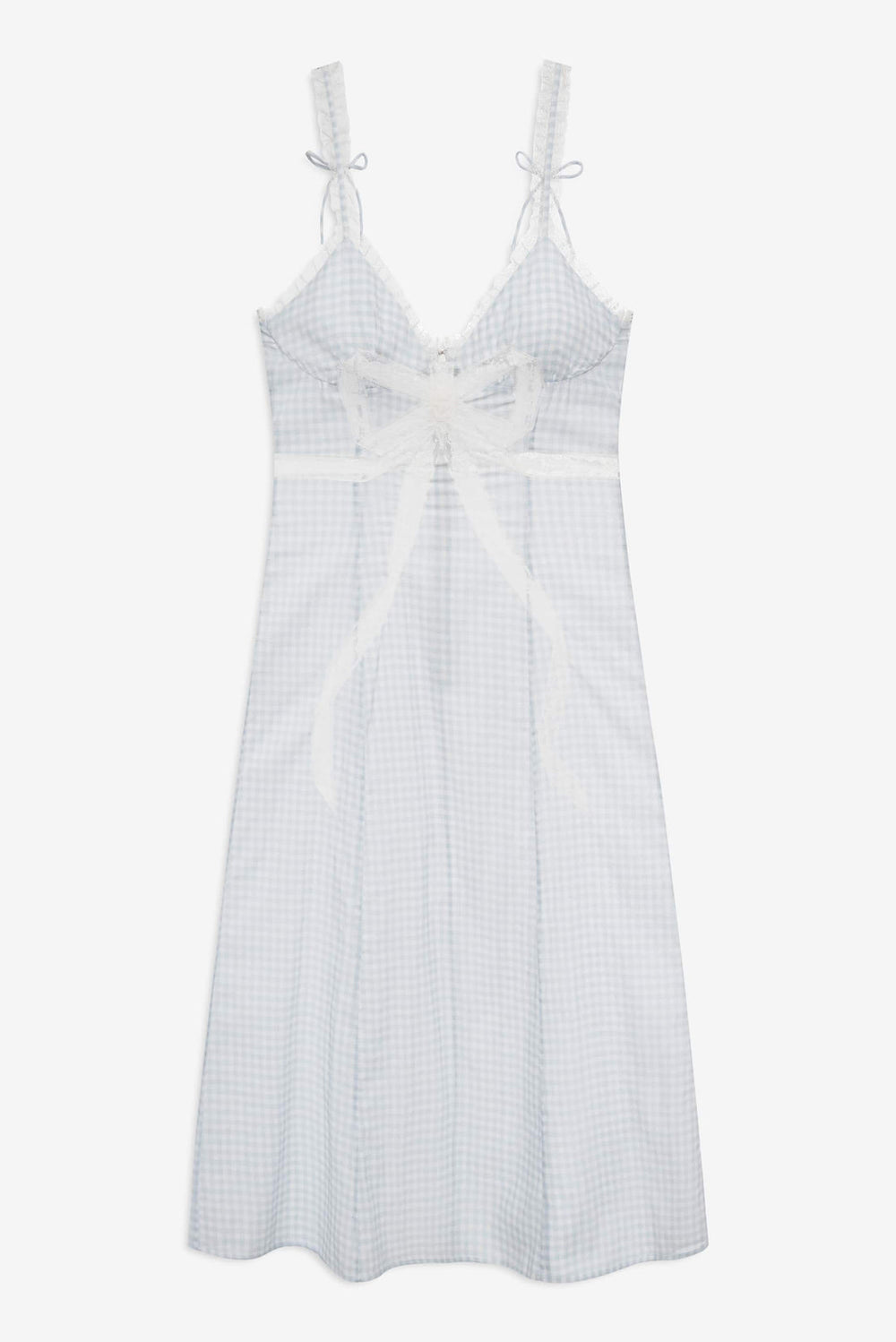 Bluebell Gingham Midi Dress Blue