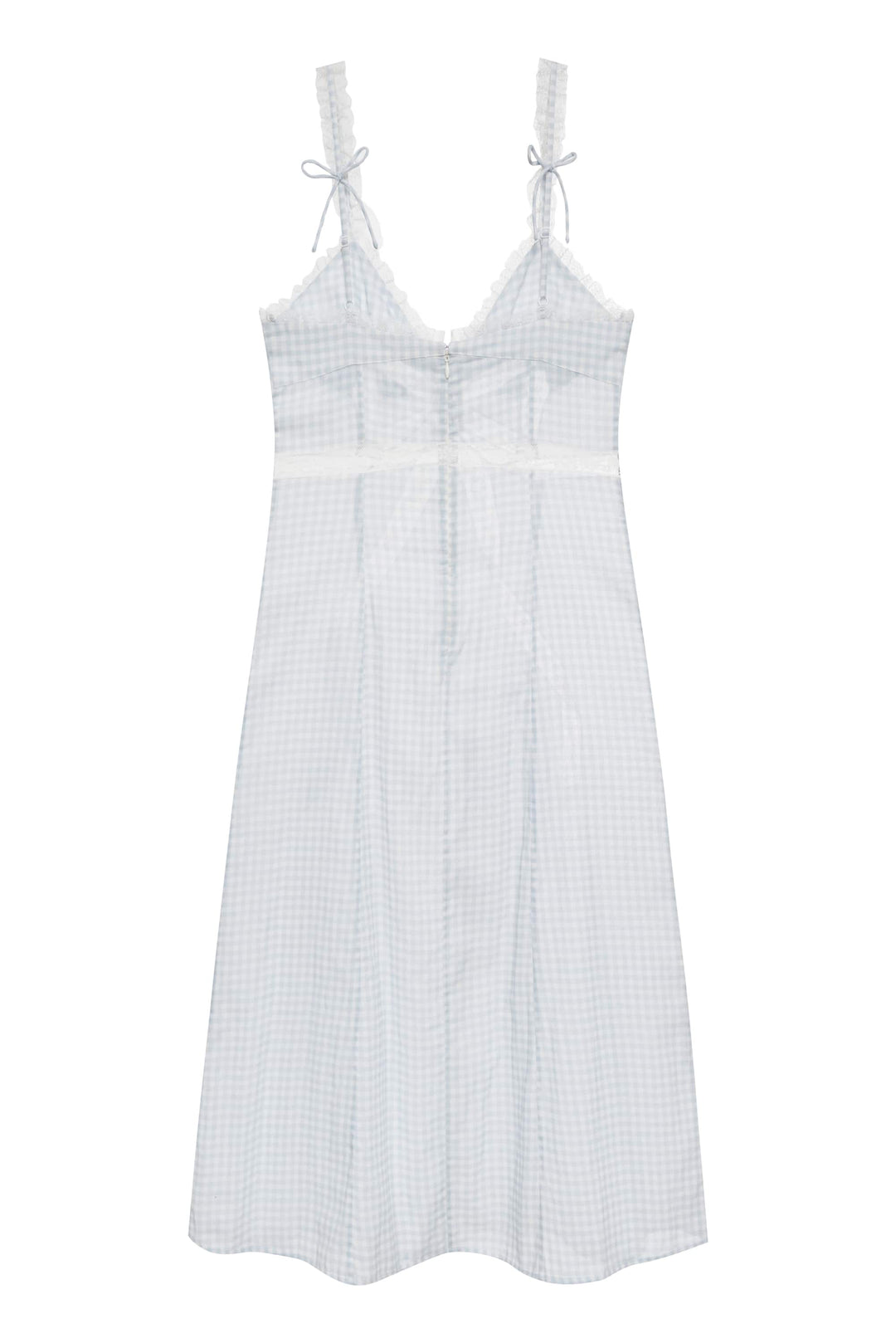 Bluebell Gingham Midi Dress Blue