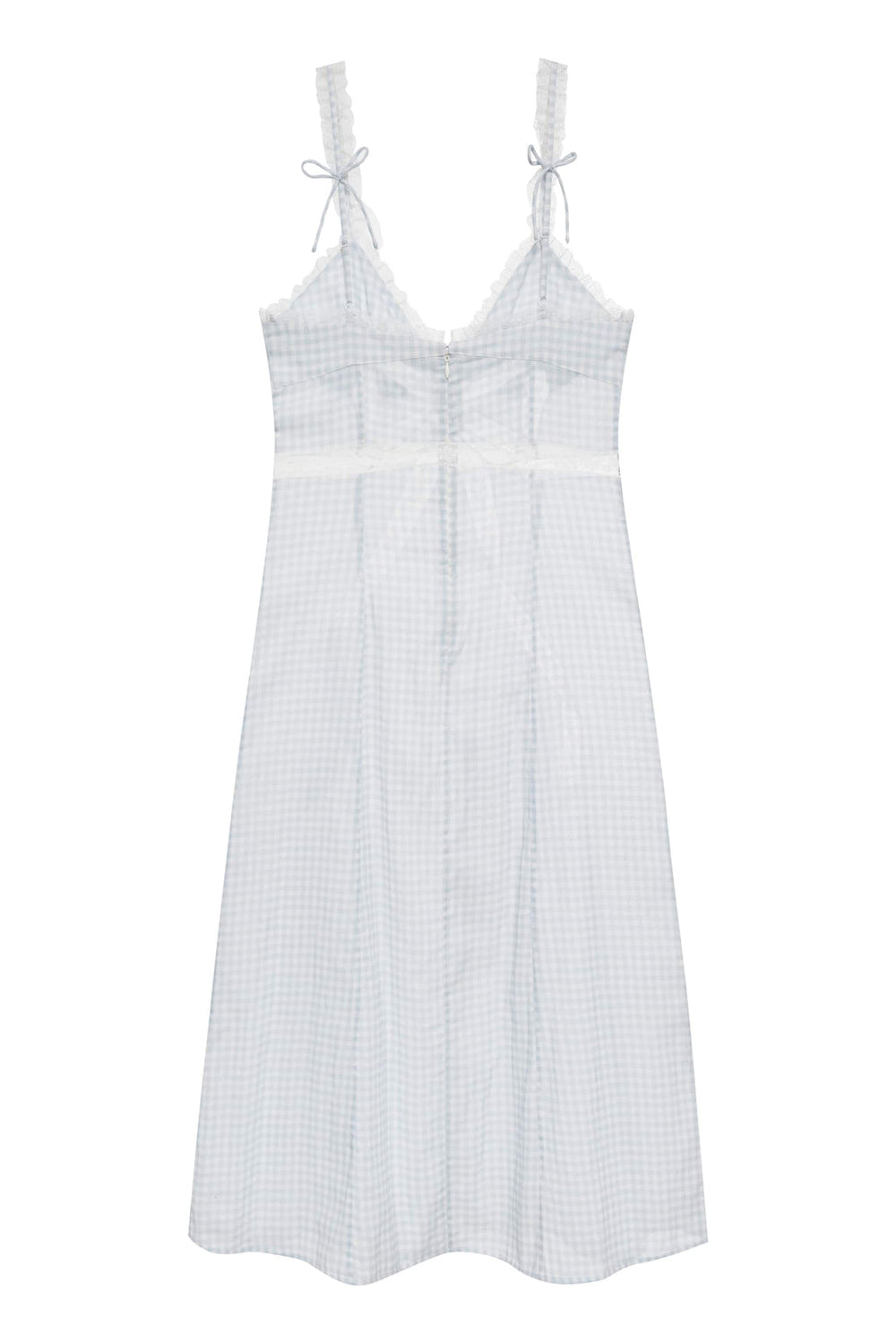 Bluebell Gingham Midi Dress Blue