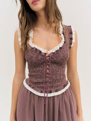 Morgan Midi Dress Burgundy