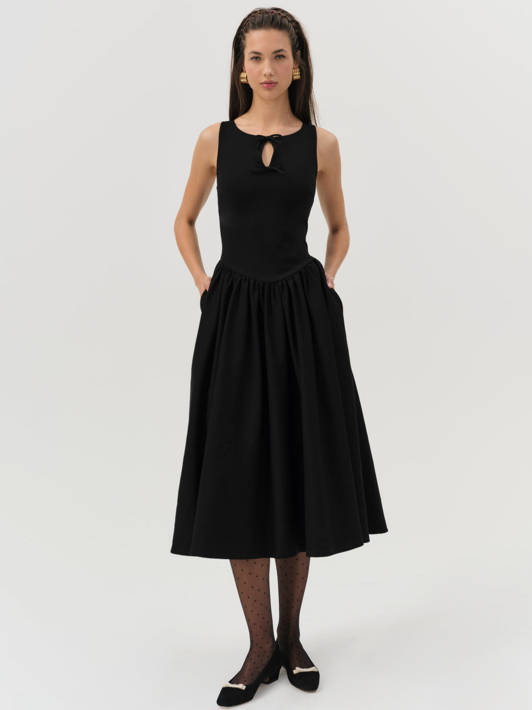 Anika Midi Dress Black