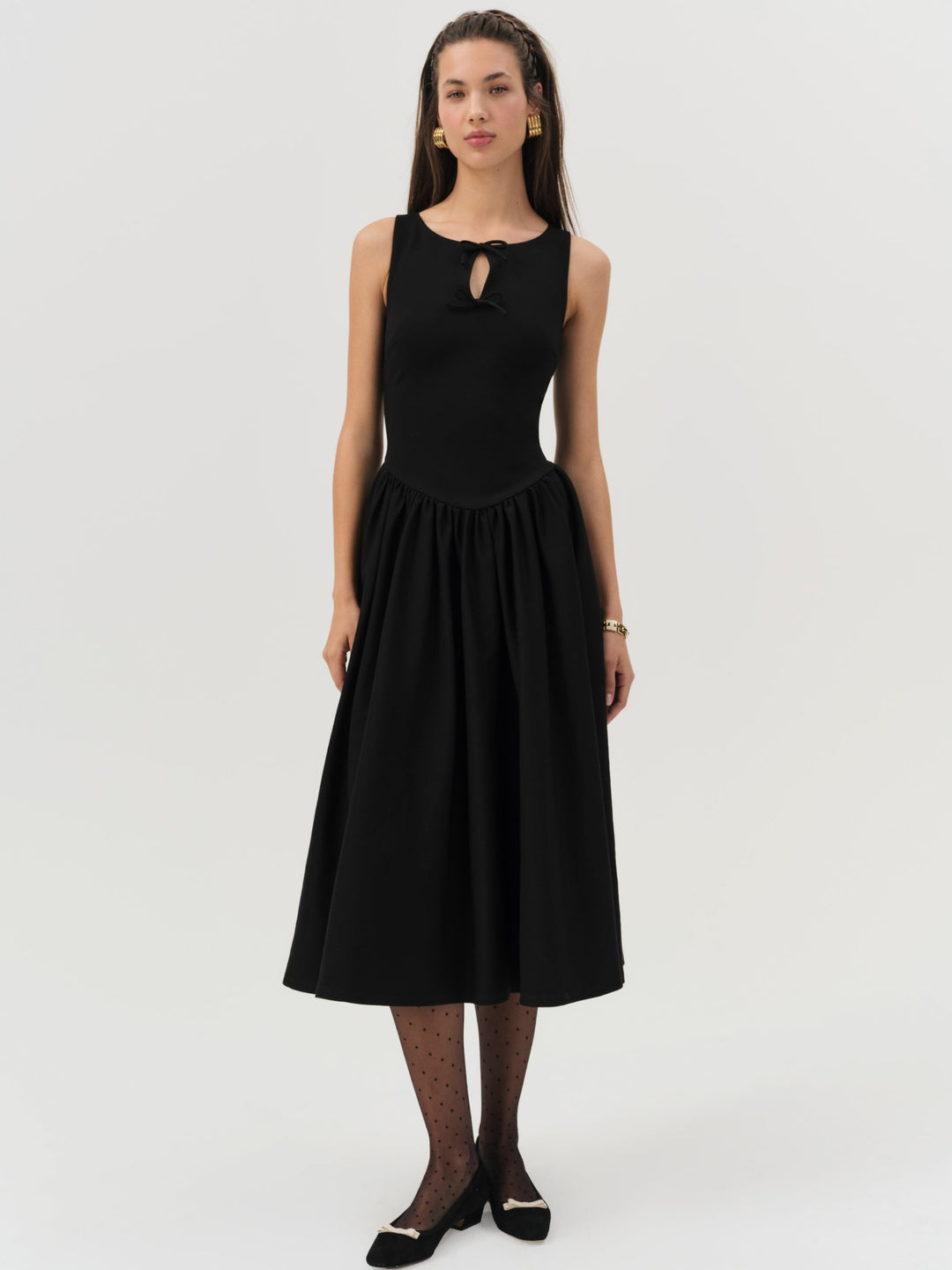 Anika Midi Dress Black