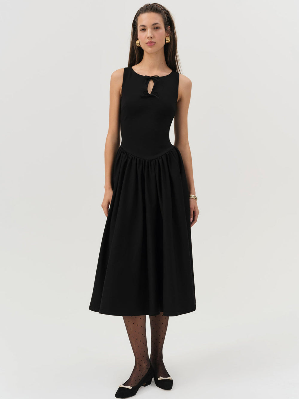 Anika Midi Dress Black