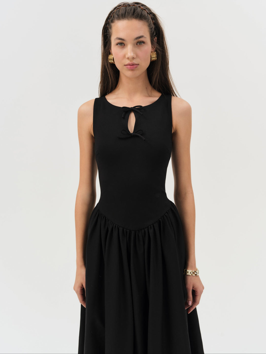 Anika Midi Dress Black