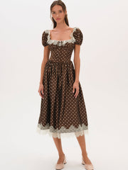 Ines Midi Dress Chocolate