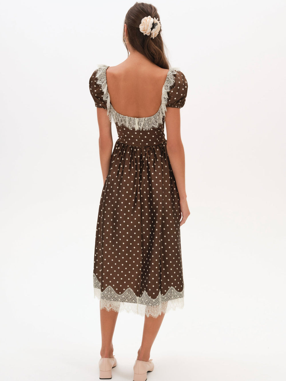 Ines Midi Dress Chocolate