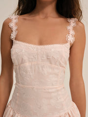 Florence Midi Dress Peach