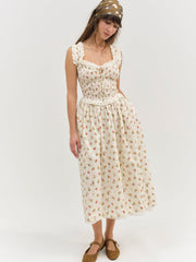 Morgan Midi Dress White