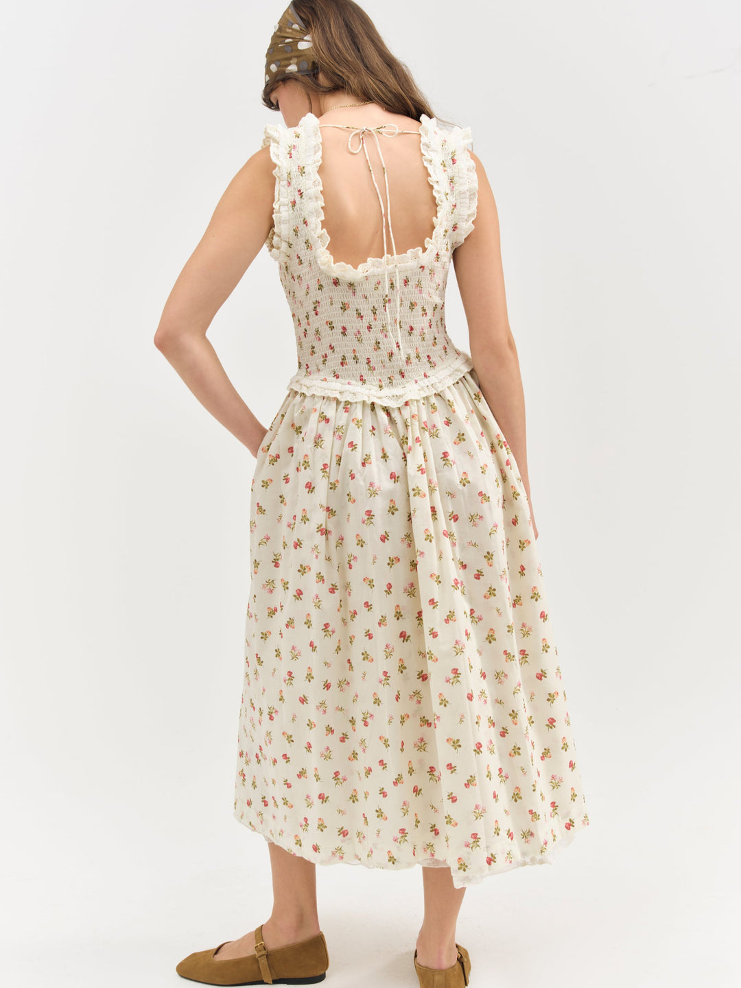Morgan Midi Dress White