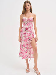 Angelina Midi Dress Pink