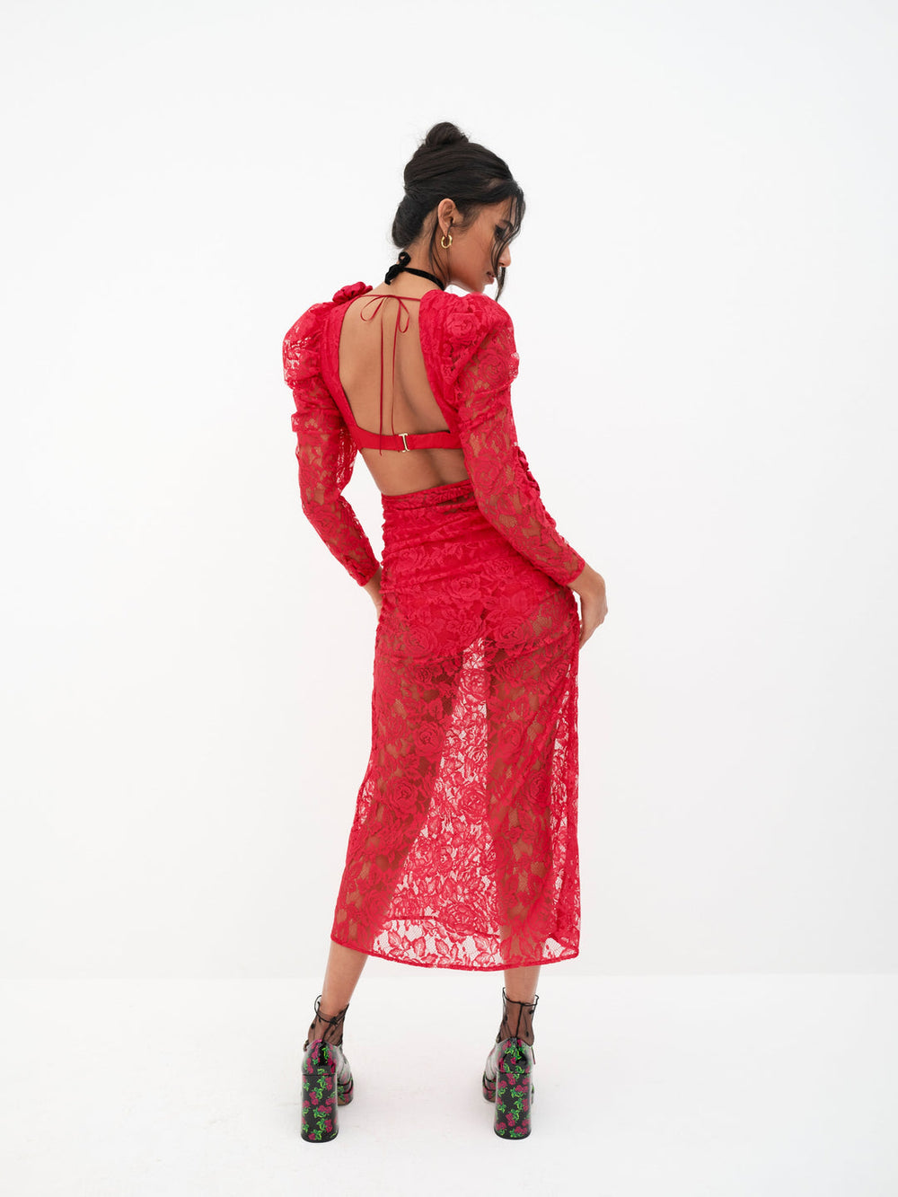 Kana Midi Dress Red