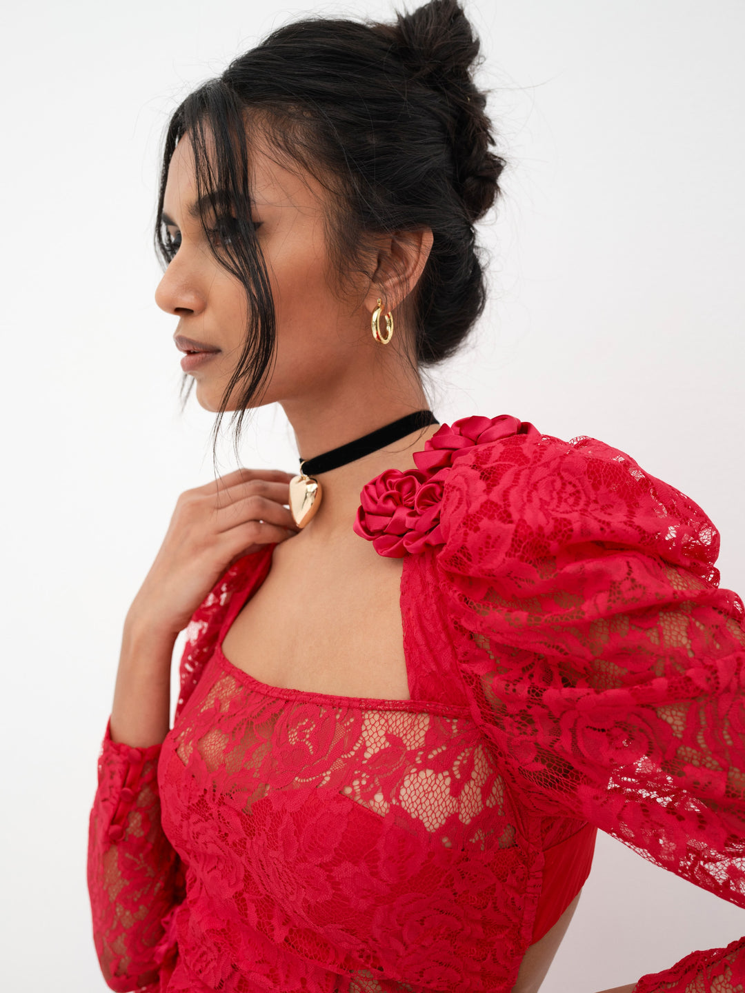 Kana Midi Dress Red