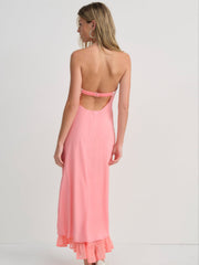 Daisy Mae Midi Dress Coral