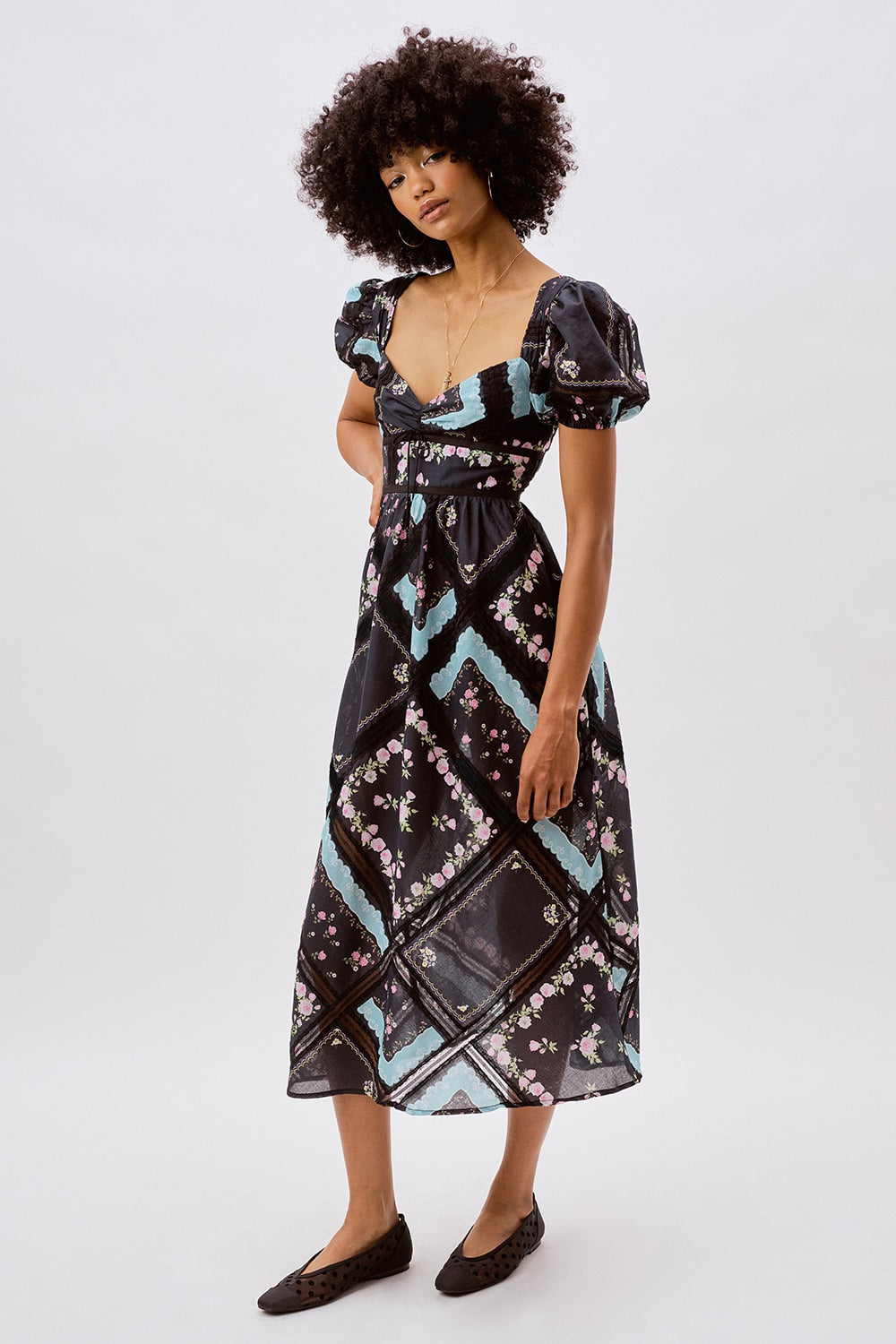 Margaret Midi Dress Black