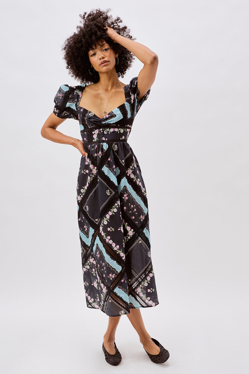 Margaret Midi Dress Black