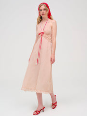 Love Dot Midi Dress Cream