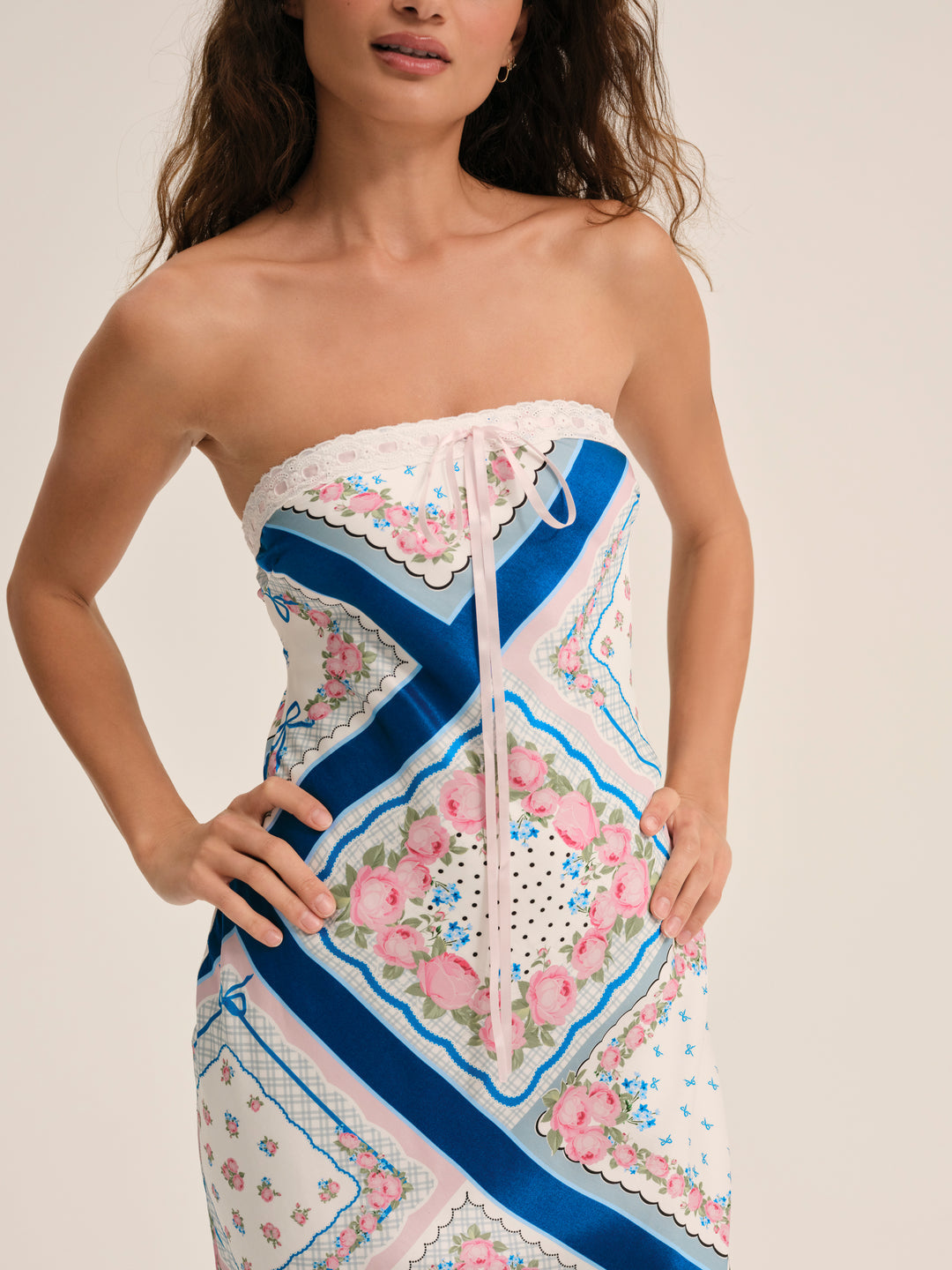 Daisy Mae Midi Dress Blue